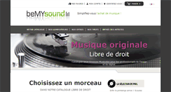 Desktop Screenshot of bemysound.fr